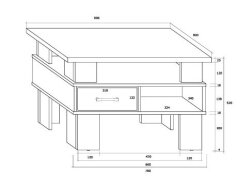 Žurnalinis staliukas GAMMA