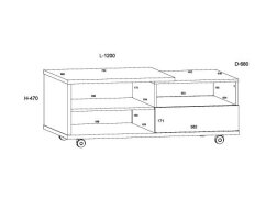 Žurnalinis staliukas HYB-11