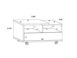 Žurnalinis staliukas HYB-12