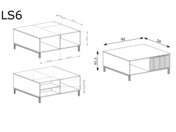 Žurnalinis staliukas LS6