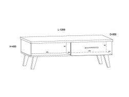 Žurnalinis staliukas NOR-07