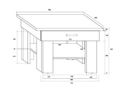 Žurnalinis staliukas OMEGA