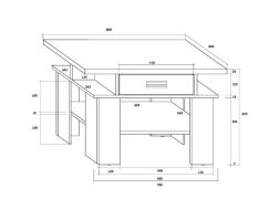 Žurnalinis staliukas SOL-03