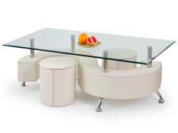 Žurnalinis staliukas su pufais NINA 3 H