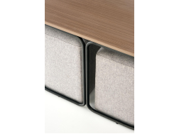 Žurnalinis staliukas su pufais PAMPA