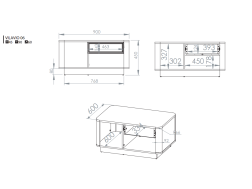 Žurnalinis staliukas VILAVIO 06