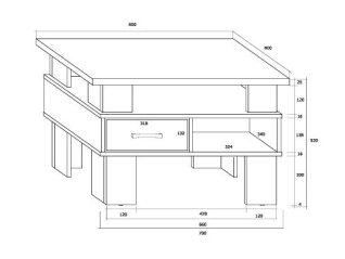 Žurnalinis staliukas GAMMA
