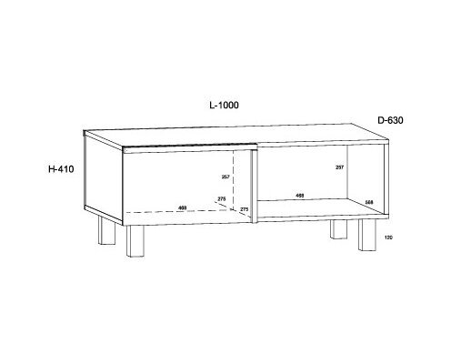 Žurnalinis staliukas LAR-03 5