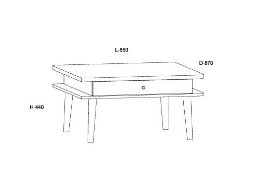 Žurnalinis staliukas DOL-10 5 Žurnalinis staliukas DOL-10 5