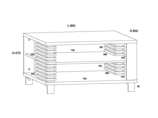 Žurnalinis staliukas LAM-05 5 Žurnalinis staliukas LAM-05 5