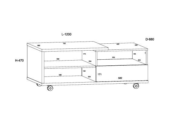 Žurnalinis staliukas HYB-11 5 Žurnalinis staliukas HYB-11 5