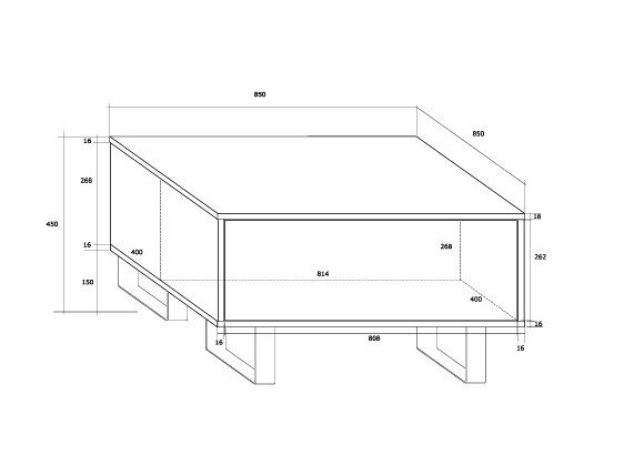 Žurnalinis staliukas KIN-08 4