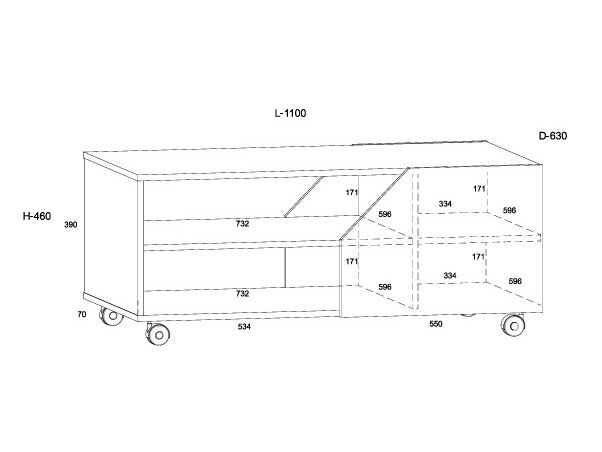 Žurnalinis staliukas PAX-06 6 Žurnalinis staliukas PAX-06 6