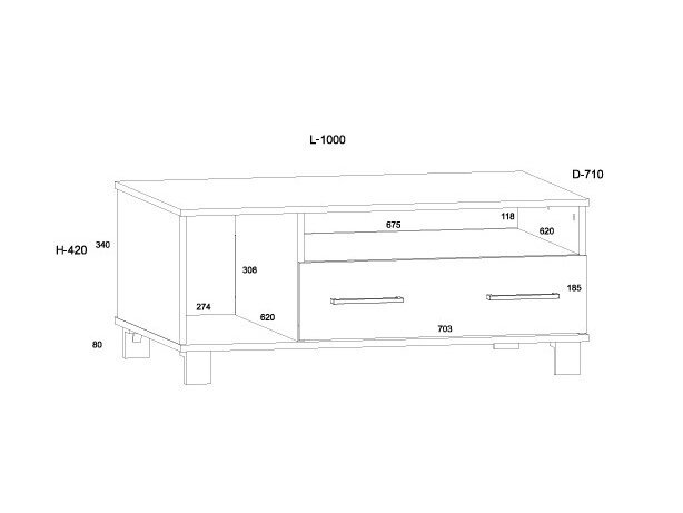 Žurnalinis staliukas COO-05 5