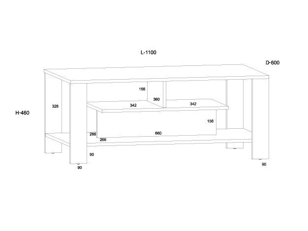 Žurnalinis staliukas SLI-06 5