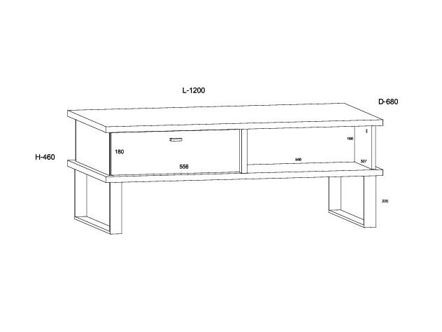 Žurnalinis staliukas CRO-13 6