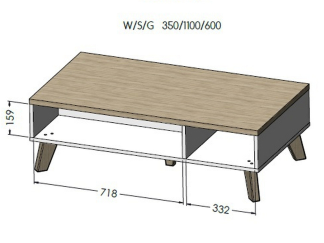 Žurnalinis staliukas LOTTA 110 1 Žurnalinis staliukas LOTTA 110 1