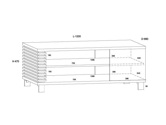 Žurnalinis staliukas LAM-06 5